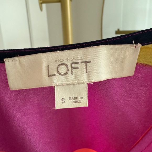 Loft - Striped Sleeveless Color Block Dress - Picture 2 of 2